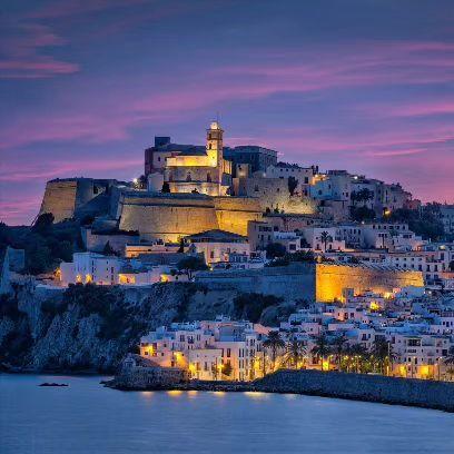 Ibiza luxury bay and coastline, Spain